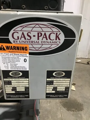 Unverisal Dynamics Una-Dyn 2000 CFM Gas Pack Plastics Air Dryer NG