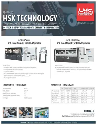 NEW LEADERMAC HEAD MOULDER WITH HSK SPINDLES