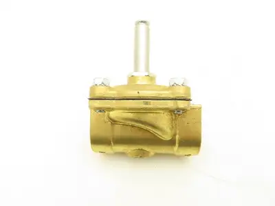 ASCO 2-Position, Normally Closed 1" Solenoid Valve Female 0.625"dia 2" Shaft