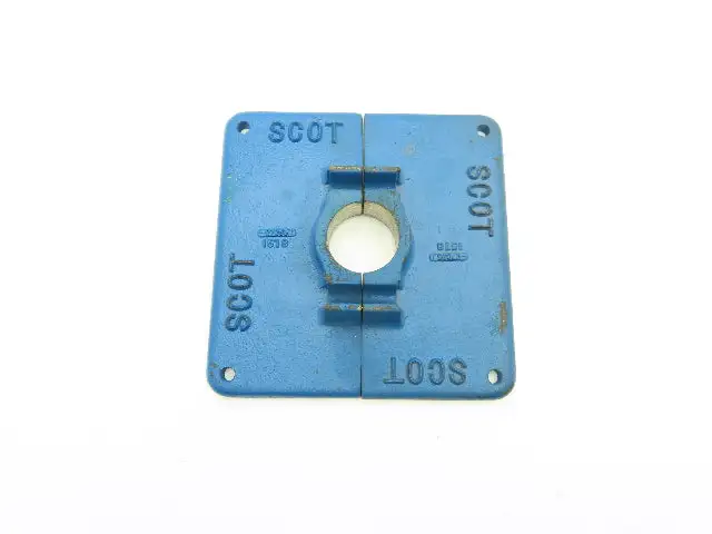 Scot 1578 Pump Plate 2.5"ID 11" Square 2pc Cast Iron