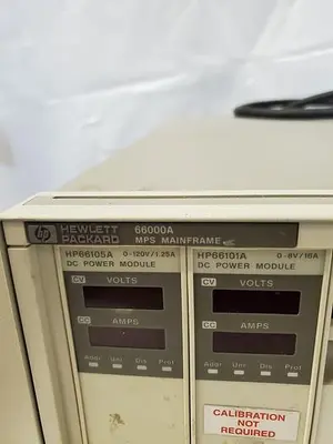 HEWLETT PACKARD 66000A MAIN FRAME WITH HP66105A, HP66101A, 2) HP66104A, 4) 16A