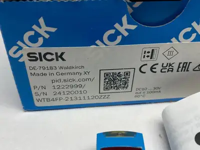 WTB4FP-21311120ZZZ | Sick  Photoelectric Proximity Sensor, Background Supp. 1222999 - New – Open Box