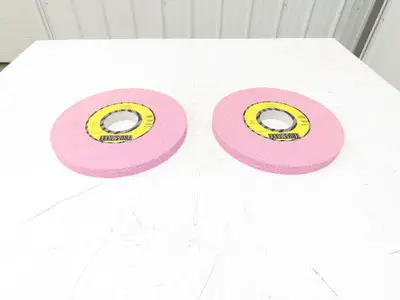 TRU-MAXX 06292015 Surface Grinding Wheel 12"Dia 1"Thick 3"Arbor 46 Grit Lot of 2