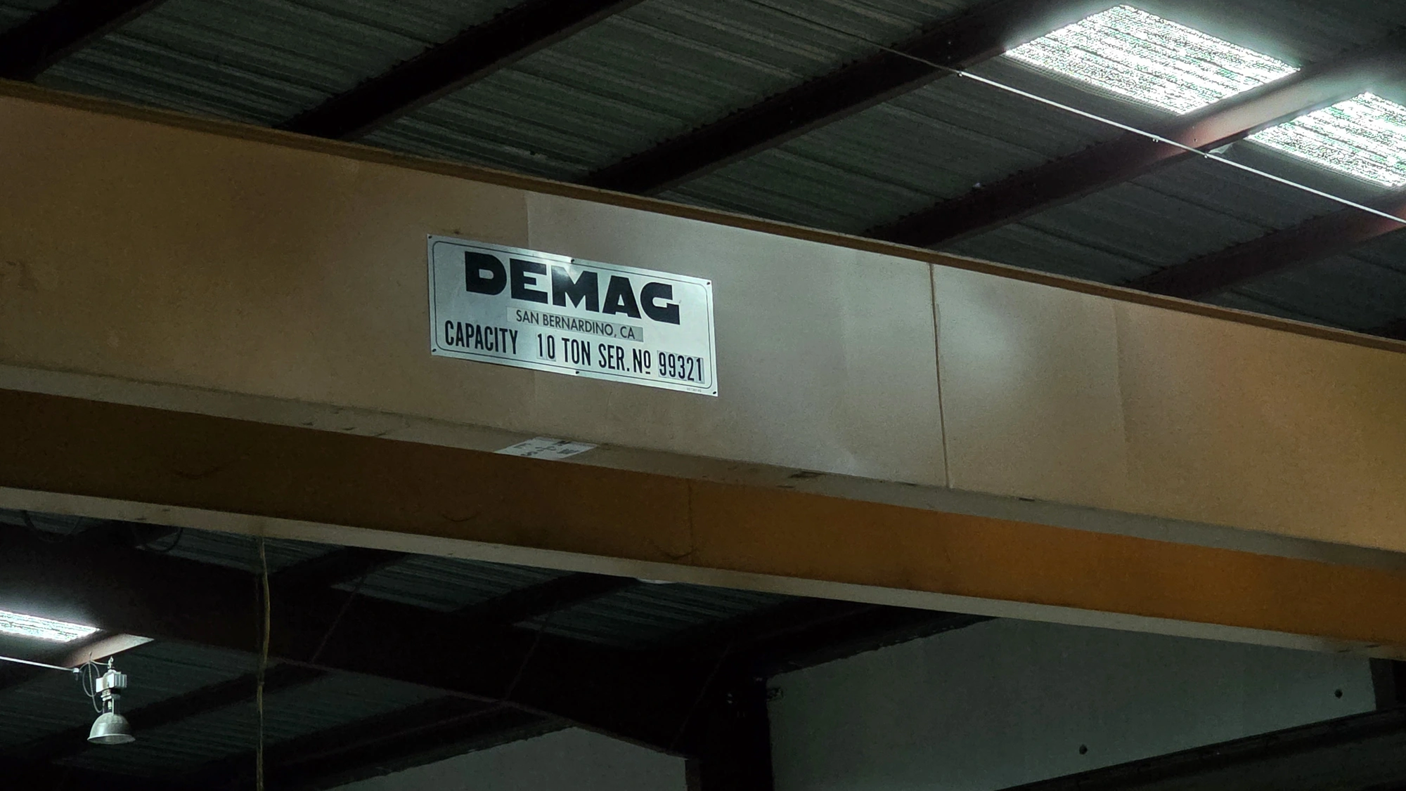1999 DEMAG 10 TON CRANE