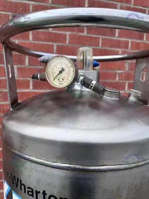 USED TAYLOR WHARTON XL-160 LIQUID NITROGEN CRYOGENIC STORAGE TANK 100 PSI