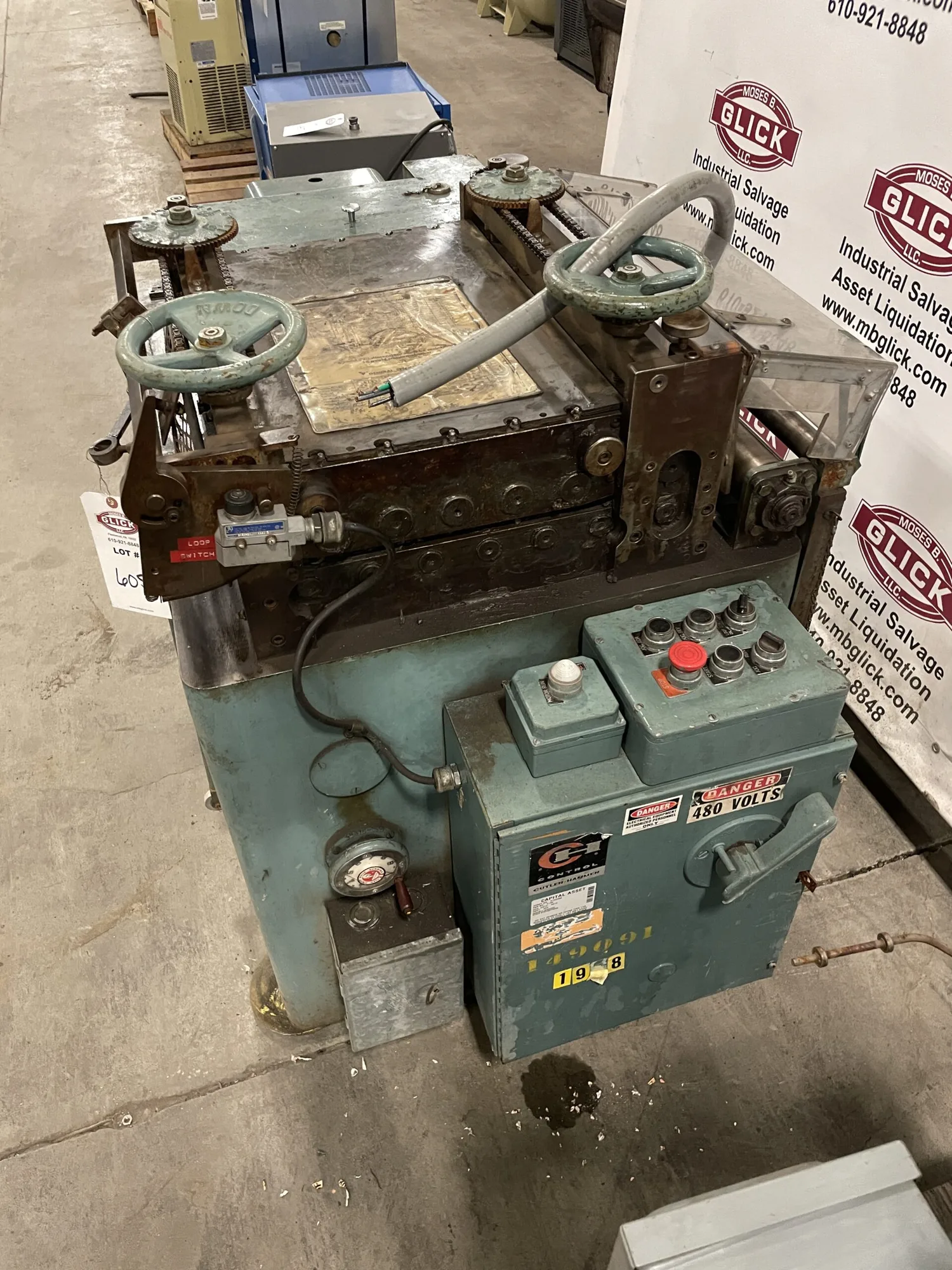 Woehr Model F Coil Stock Sheet Straightener 18”