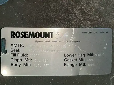 Used ROSEMOUNT 3051CD2A22A1AS8M5B4E5Q4 Pressure Transmitters Ohio US | HGR 24 #1263273