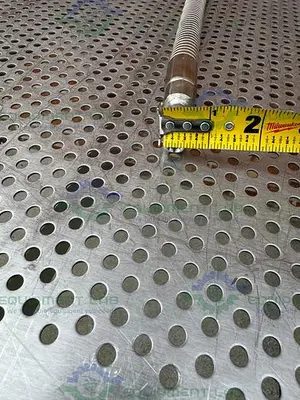 USED AIRGAS STAINLESS STEEL FLEXIBLE HOSE 75" W/ COMPRESSION FITTING, MALE THREADED