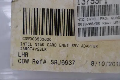 Intel I350-T4V2 I350-T4 PCI-E Quad Port RJ45 Gigabit Server Adapter STOCK H1035A