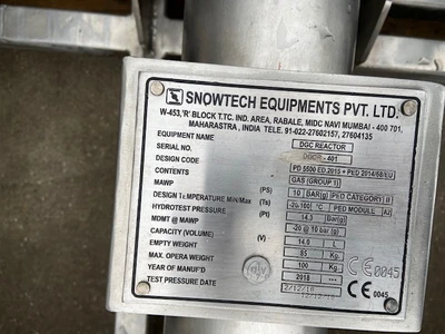 17.5 L DGC Downflow Gas Contactor Reactor Column