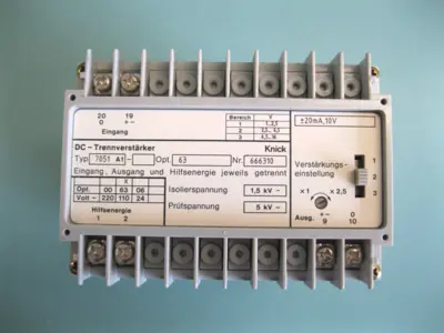 NEW Knick Type 7051A1 Opt. 63 DC Isolation Amplifier Module H9
