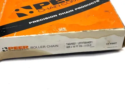 New | in-Stock Peer Roller Chain 60R X 10' Conveyor Parts Michigan US | Maverick Industrial Sales #1437069