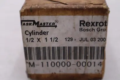 NEW Rexroth Taskmaster,TM-110000-00014, Pneumatic Cylinder STK H908A