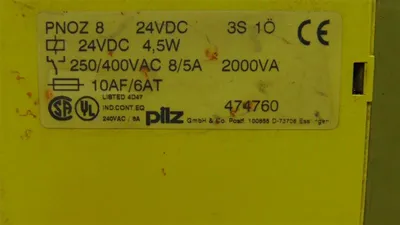 Pilz PNOZ8 Safety Relay Module 474760 Used