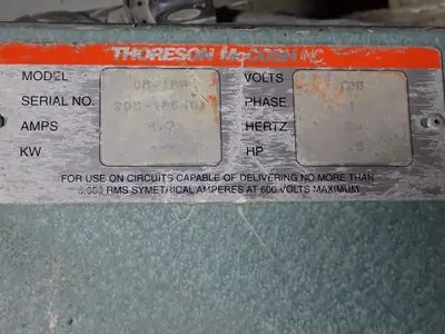 Used THORESON MCCOSH VM1BP Misc Plastics Equipment | HGR 24 #754357