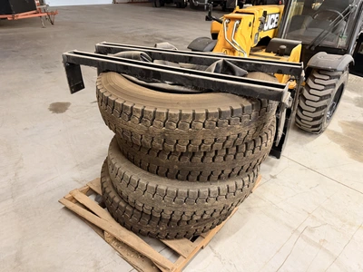 Used (8) WHEELED EXCAVATOR TIRES 10.00 R20 Wheels & Tires Michigan US | Miedema Asset Management Group #1320794