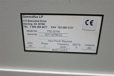 USED GAMMAFLUX TTC-32795