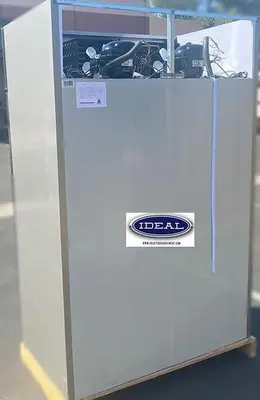 1/2  fridge - 1/2 freezer -