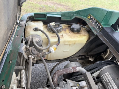 (1) 2017 E-Z-Go golf cart with a Kawasaki gas engine, model 625111G01, includes canopy, ball cover, ...
