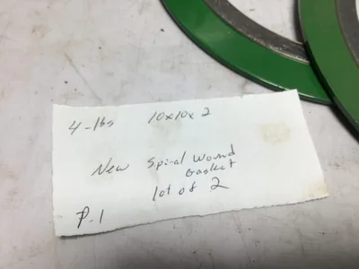Lot of (2) Lamons 5″ 300 # 316L FG ASME B1620 Spiral Wound Gasket