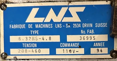 LNS 6.32H5-4.8 16' HYDRO BAR FEED