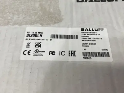 New | in-Stock Balluff HF RFID Read/Write Head BIS M-400-045-001-07-S4 Industrial Controls Michigan US | Maverick Industrial Sales #1393084