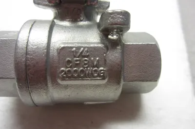NEW UBV 1/4" BALL VALVE CF8M