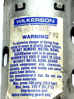 Used Wilkerson Mini 1/8" NPT Air Line Filter 5 Micron 150 PSI Air Pressure Regulators Michigan US | Maverick Industrial Sales #1398719