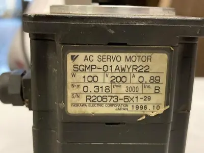 Used YASKAWA SGMP-01AWYR22 Misc Electrical & Power Parts Ohio US | Surplus Asset Holdings #1237944
