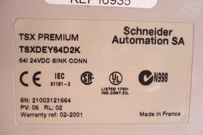 SCHNEIDER ELECTRIC MODICON TSXDEY64D2K INPUT MODULE
