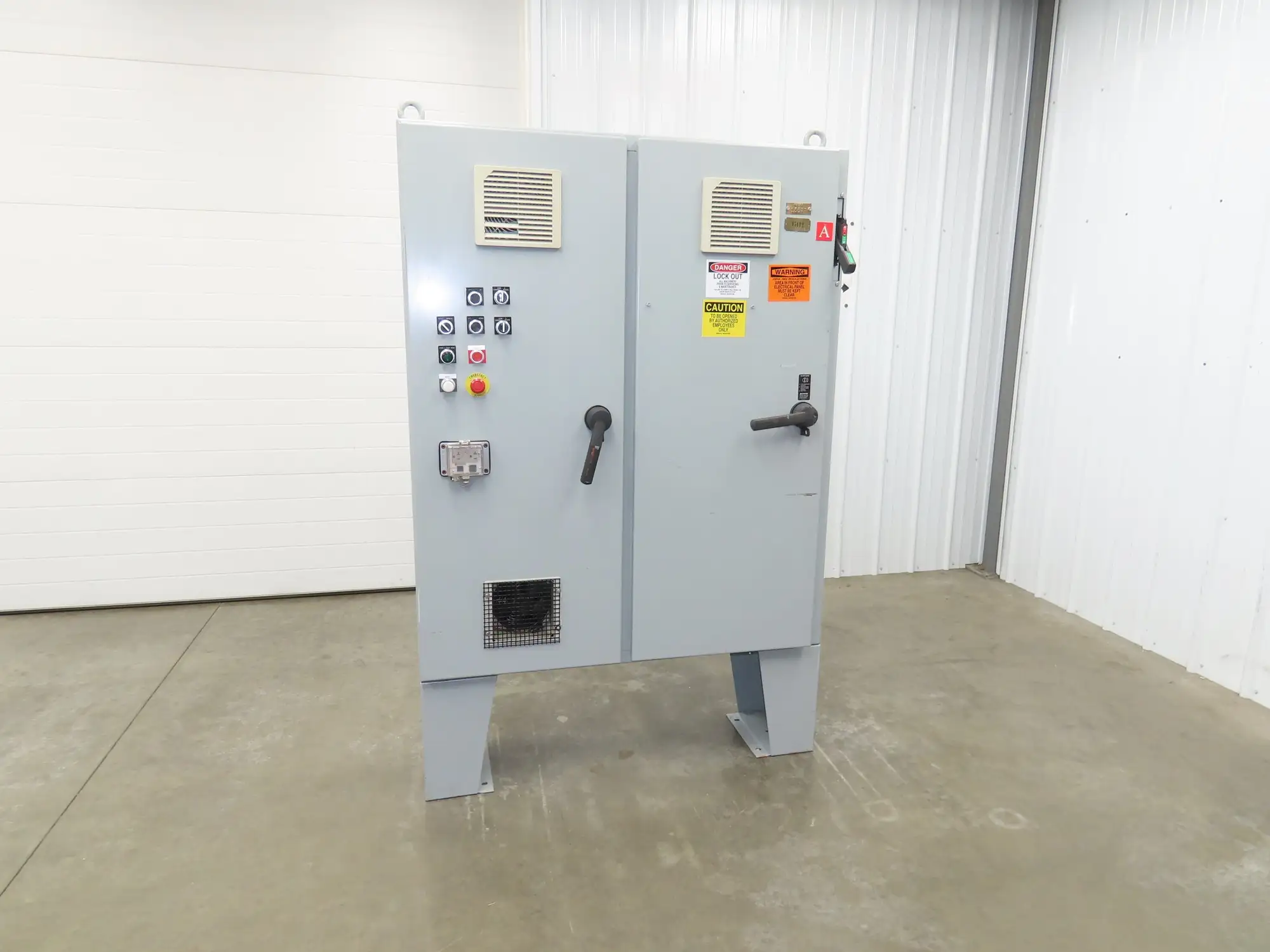 Hoffman Electrical Enclosure Control Panel 60x49x12" JIC 30A Breaker A60X4912