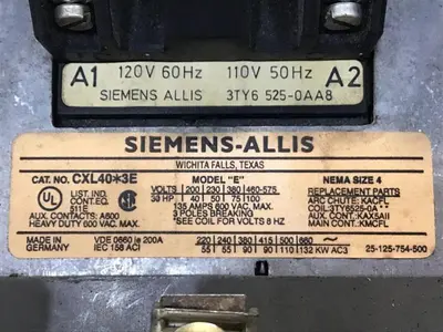 USED SIEMENS CXL40.3E