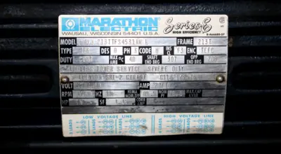USED MARATHON ELECTRIC 4VN213TTFS4531AN L
