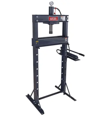 Dake F-20 H-Frame Hand-Operated 20Ton Utility Hydraulic Press 972220