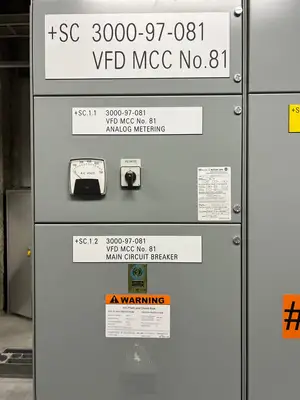 Modan 3000 VFD MCC, 600V, 3-Ph, 1200A, 6 Sections