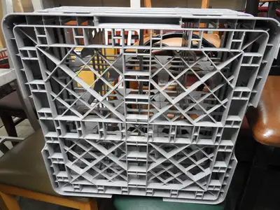 New | in-Stock Cambro New Cambro 16S800151 Camrack Soft Gray 16 Compartment Glass Washing Rack Food, Restaurant, & Bakery Parts & Accessories Illinois US | Falcon Restaurant Supply #1376527