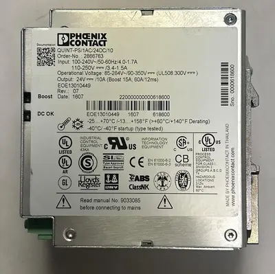 USED PHOENIX CONTACT QUINT-PS/1AC/24DC/10