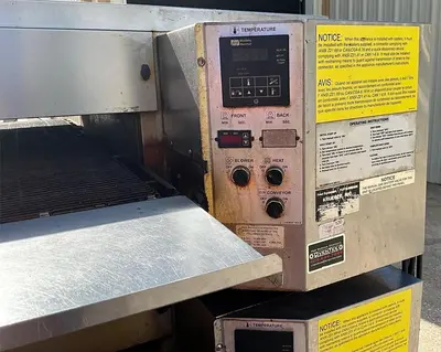 USED MIDDLEBY MARSHALL GAS TRIPLE DECK CONVEYOR OVENS PS536GS