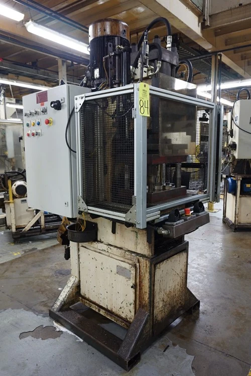 20 TON RA HYDRAULIC C-FRAME PRESS, 18" LR x 16" FB BA, 16" THROAT, 15 HP MOTOR, UPDATED CONTROLS 2011