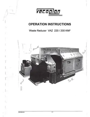 Used VECOPLAN RG78-200 / VAZ 220/200 KNF Dual Rotor or Single Rotor Shredders Pennsylvania US | Global Equipment International, LLC #1358239