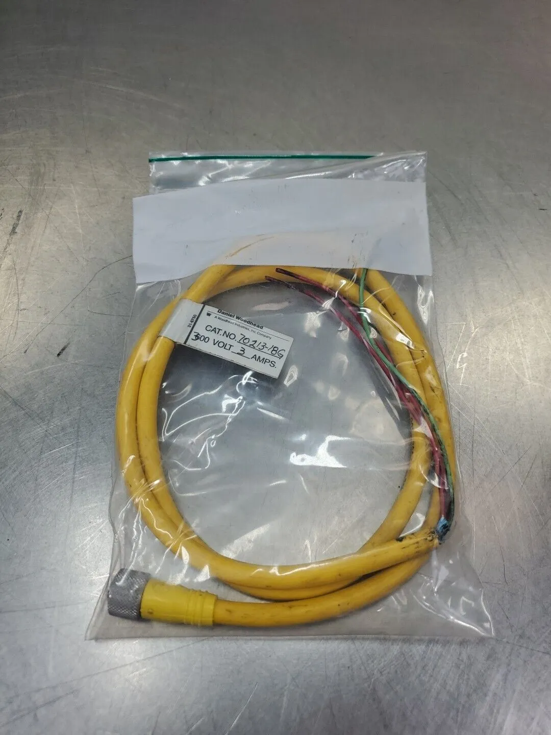 Daniel Woodhead 70213-18G 300V 3A PLC Cable. 5D-17