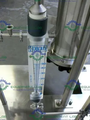 USED BHS FILTRATION STAINLESS STEEL COLUMN SKID W/ 150 PSI COLUMN W/ GATE VALVE