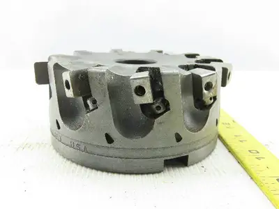 Dijet SMC 5.010-10438L 5" Left Hand  Indexable Face Mill 1-1/2" Arbor 10 Flute
