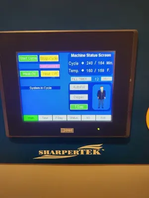 USED 1900 SHARPERTEK INDUSTRIAL INLINE ULTRASONIC CLEANING SYSTEM