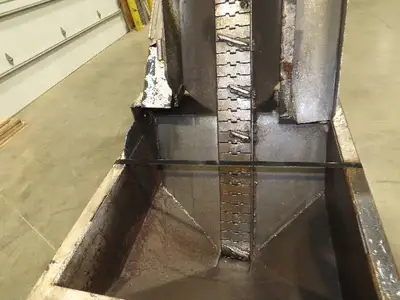 Spectrum Automation 0345HD Steel Hopper Parts Feeder Floorbin Elevator Conveyor