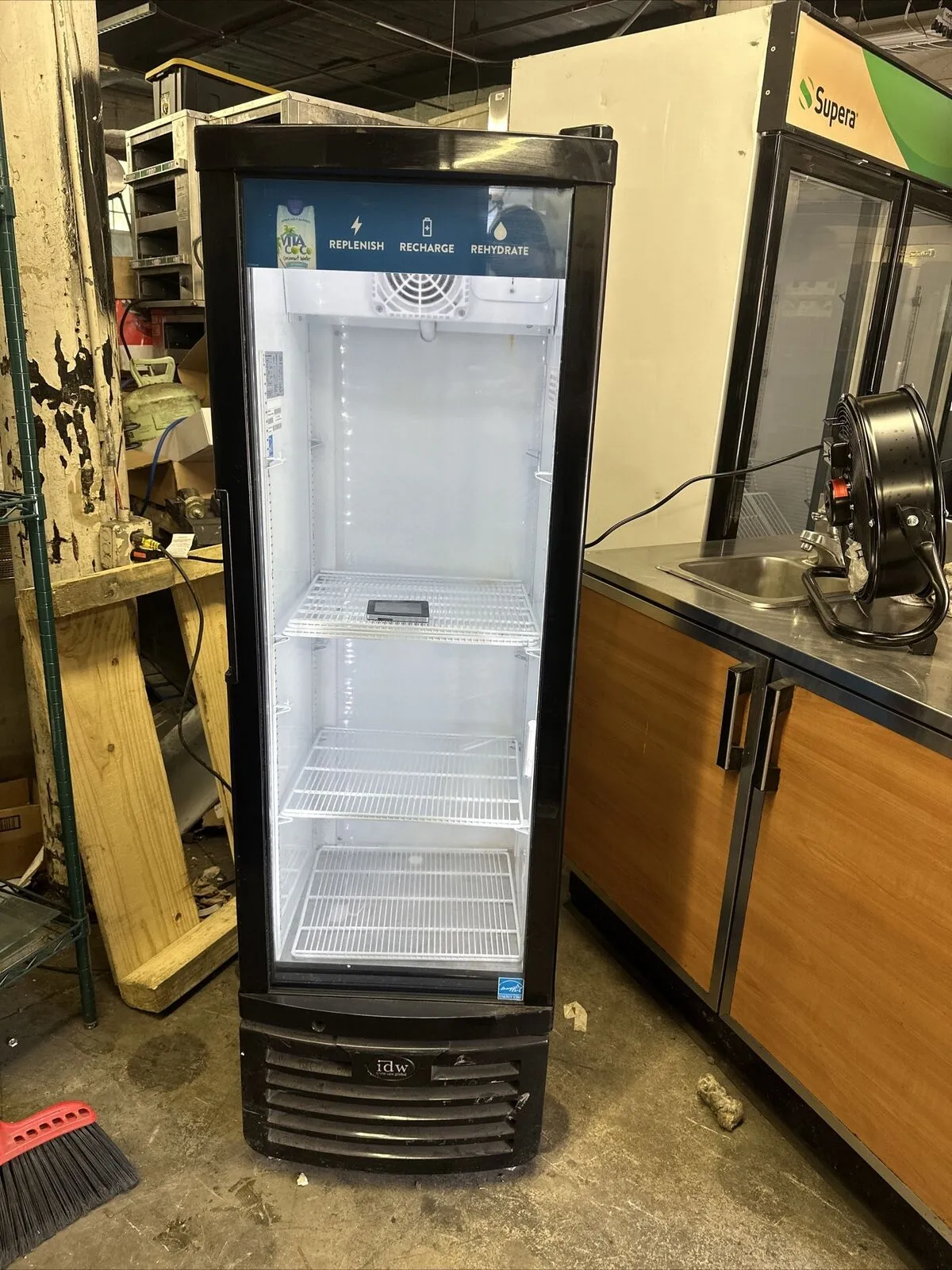 174-0210 IDW G-9 N334B Self Contained Vertical Glass Door Cooler