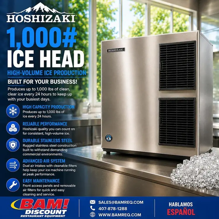 Used HOSHIZAKI KM-901MAJ Ice Machines Florida US | BAM Discount Restaurant Equipment #1301584