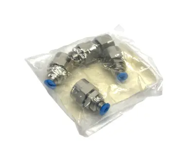 QSSF-1/4-4-B, 190655 | Festo QSSF-1/4-4-B Bulkhead Push-In Fitting 4mm Tube O.D. x G 1/4" 190655 5-PACK - New