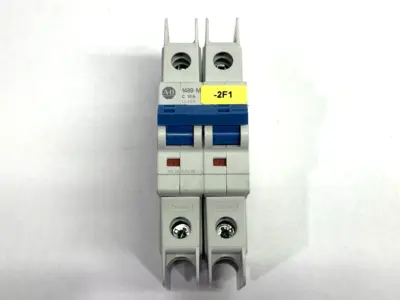USED ALLEN-BRADLEY MINIATURE CIRCUIT BREAKER 2-POLE 10A