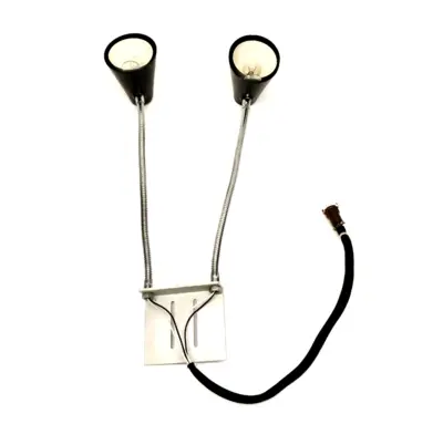 Work Station Lamp | Double-Light Side Mount , Winchester 5-Pin M5P Connector - Used